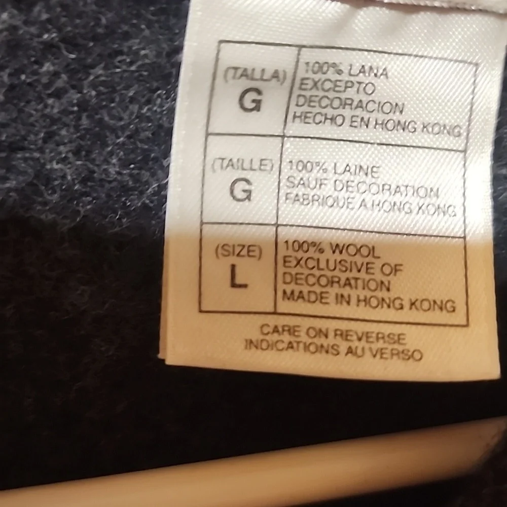 Mickey Mouse Outdoors Wool Sweater Kids Size Large 100% Wool - Picture 6 of 6